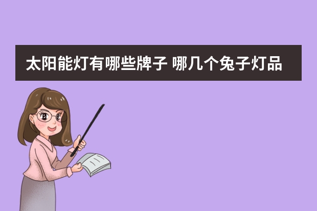 太阳能灯有哪些牌子 哪几个兔子灯品牌好