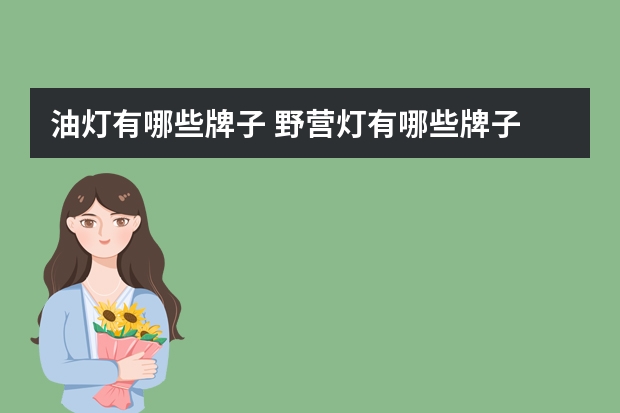 油灯有哪些牌子 野营灯有哪些牌子