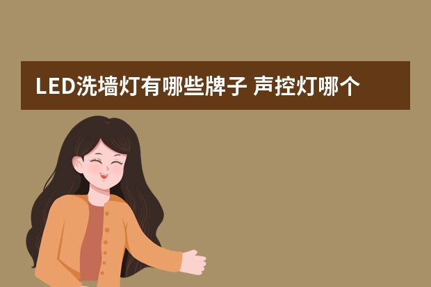 LED洗墙灯有哪些牌子 声控灯哪个品牌好