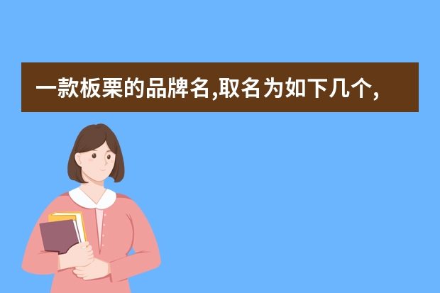 一款板栗的品牌名,取名为如下几个,请指出分别用的是什么命名方