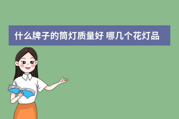 什么牌子的筒灯质量好 哪几个花灯品牌好