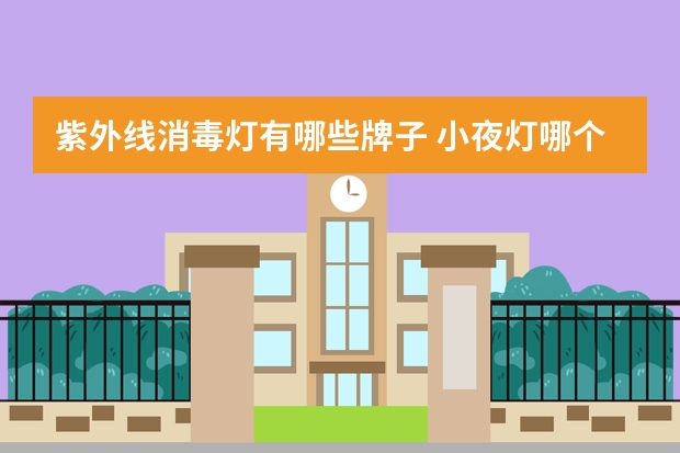 紫外线消毒灯有哪些牌子 小夜灯哪个品牌好