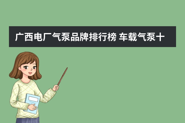 广西电厂气泵品牌排行榜 车载气泵十大排行榜