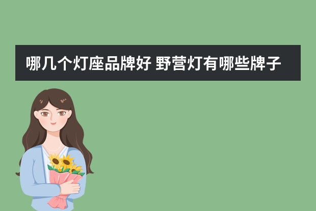 哪几个灯座品牌好 野营灯有哪些牌子