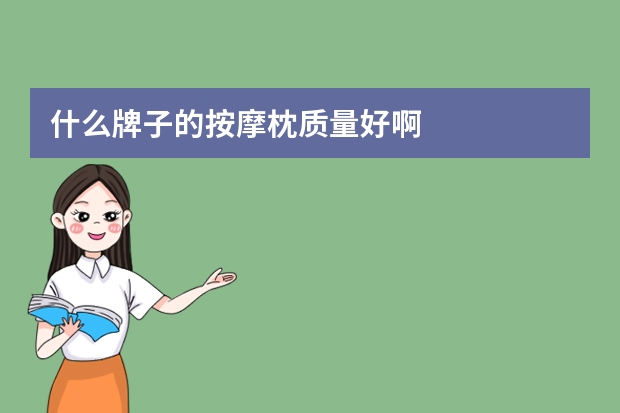 什么牌子的按摩枕质量好啊