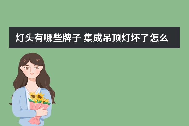 灯头有哪些牌子 集成吊顶灯坏了怎么换