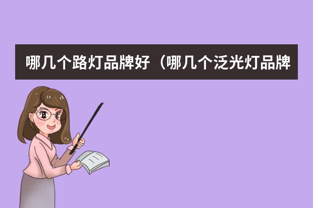 哪几个路灯品牌好（哪几个泛光灯品牌好）