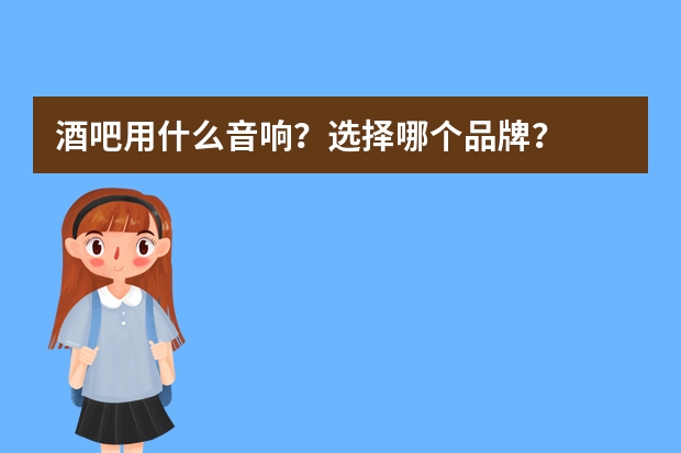酒吧用什么音响？选择哪个品牌？