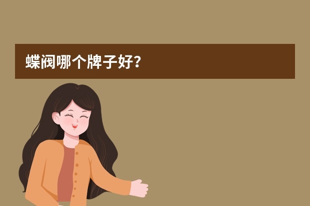 蝶阀哪个牌子好？