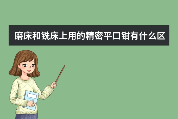 磨床和铣床上用的精密平口钳有什么区别