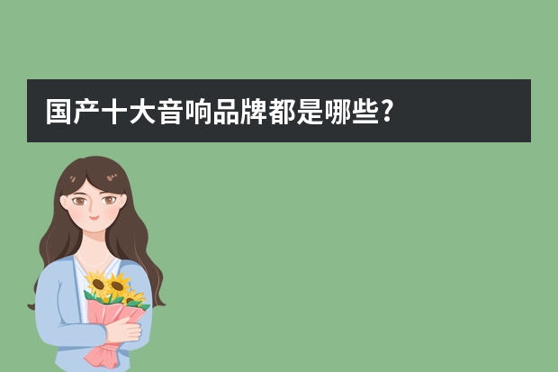 国产十大音响品牌都是哪些?