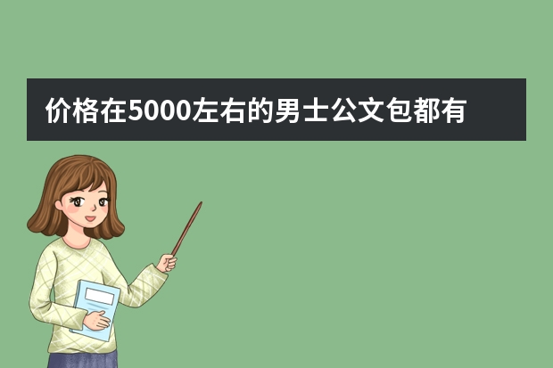 价格在5000左右的男士公文包都有什么牌子?