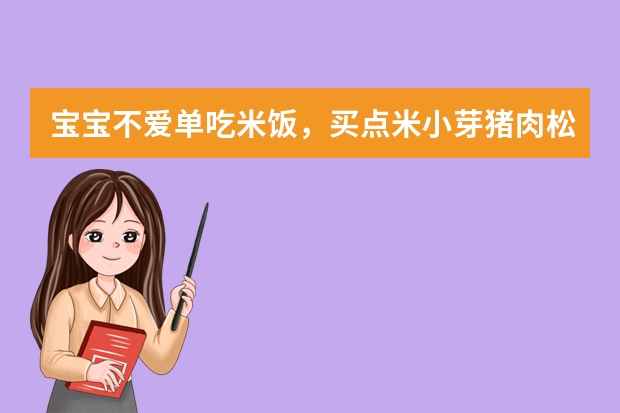 宝宝不爱单吃米饭，买点米小芽猪肉松拌饭料怎么样？
