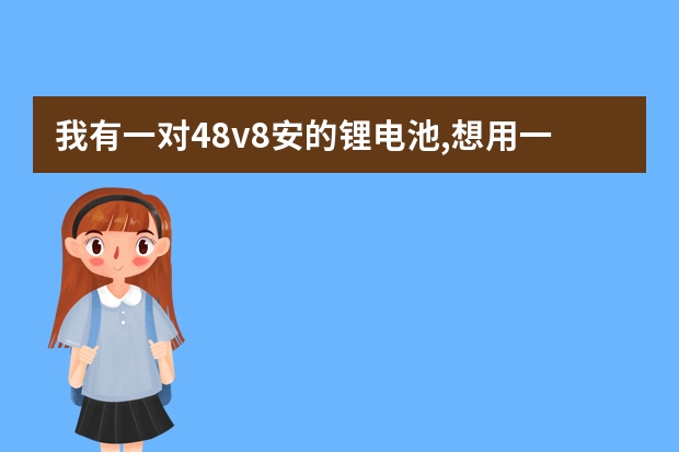 我有一对48v8安的锂电池,想用一个电瓶换在24v的电机上小毛驴电动车,要用多少w的控制器