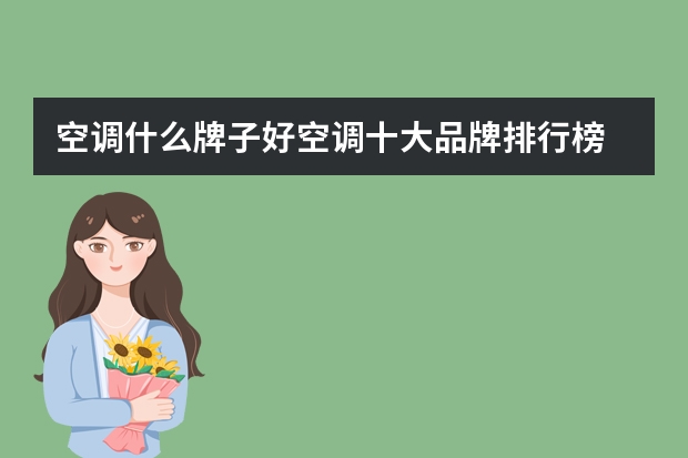 空调什么牌子好空调十大品牌排行榜 举例介绍推荐