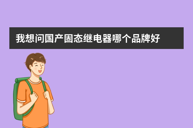 我想问国产固态继电器哪个品牌好