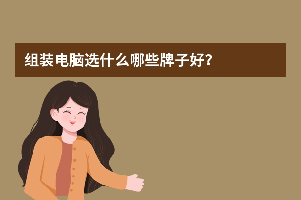 组装电脑选什么哪些牌子好？