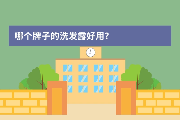 哪个牌子的洗发露好用？
