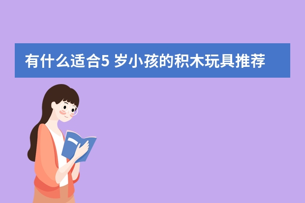 有什么适合5 岁小孩的积木玩具推荐？