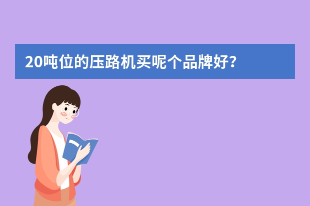 20吨位的压路机买呢个品牌好？