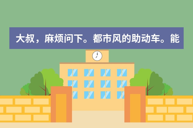 大叔，麻烦问下。都市风的助动车。能更换成锂电池吗？