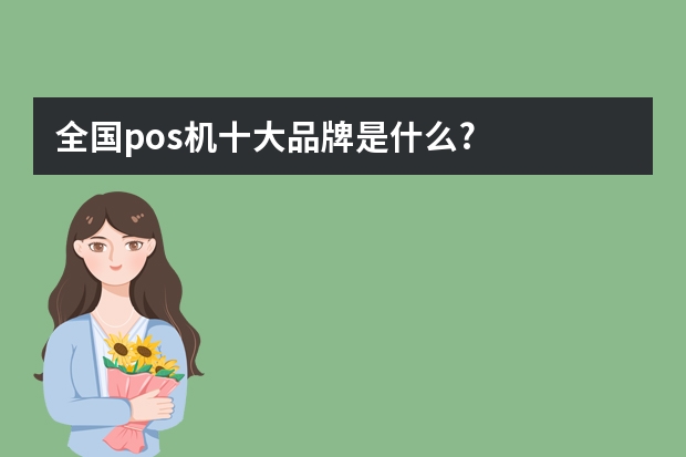 全国pos机十大品牌是什么?