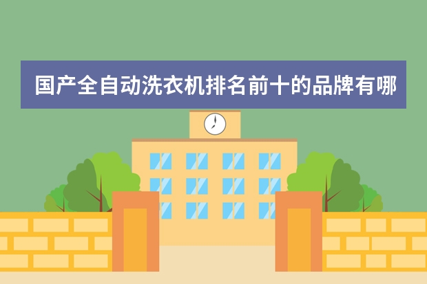 国产全自动洗衣机排名前十的品牌有哪些