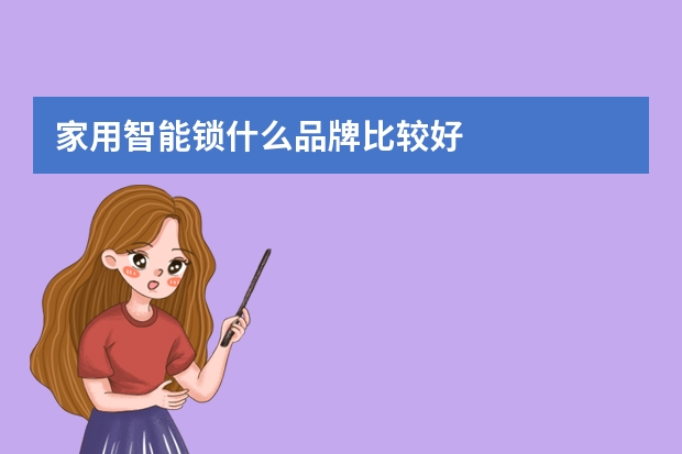 家用智能锁什么品牌比较好