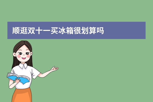 顺逛双十一买冰箱很划算吗