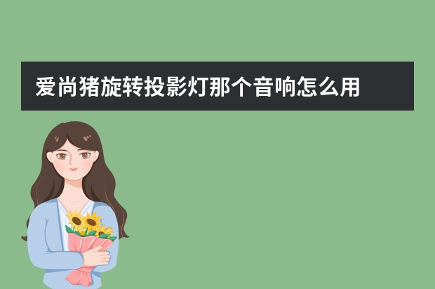 爱尚猪旋转投影灯那个音响怎么用